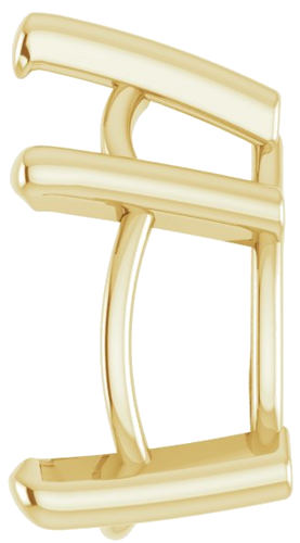 14K Yellow 10x7 mm Pear Solitaire Slide Pendant Mounting (3)