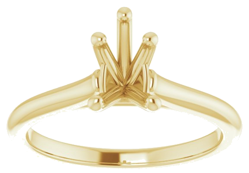 Sužadėtuvių Žiedas „Solitaire“ 585 Geltonojo Aukso Pear Shape 8mm x 5mm (3)