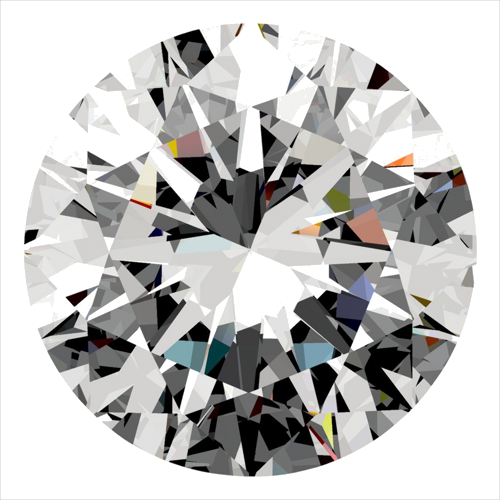 0.5 carat D-VS2 Very Good cut Natūralus Round Deimantas (1)