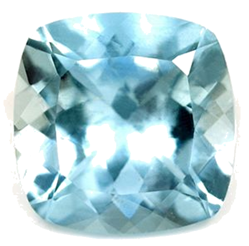 3.7 carat BLUE Cushion Aquamarine (1)