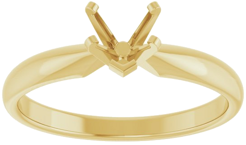 Sužadėtuvių Žiedas „Solitaire“ 14k yellow gold Heart 5mm (3)