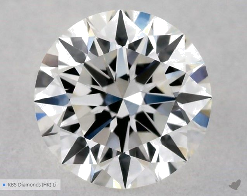 0.58 carat G-VVS2 Excellent cut Natūralus Round Deimantas (1)