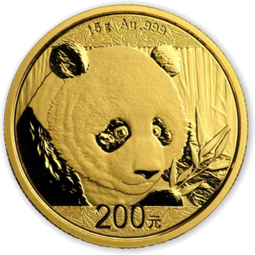 15 g Panda, China, 200 yuan, Gold coin, 2018 (1)