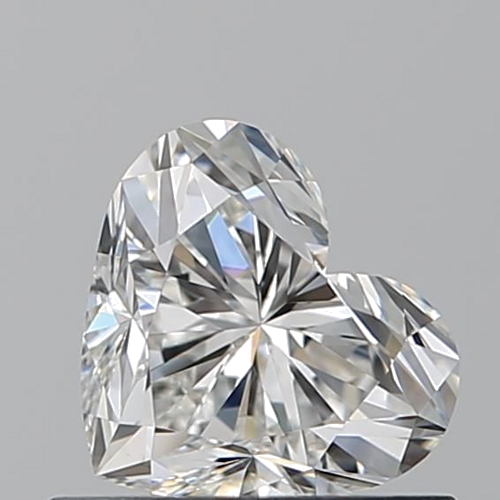 0.7 carat G-VVS1 Natūralus Heart Deimantas (1)