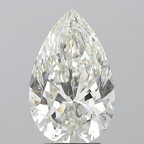 3.51 carat I-SI2 Natūralus Pear Deimantas (1)