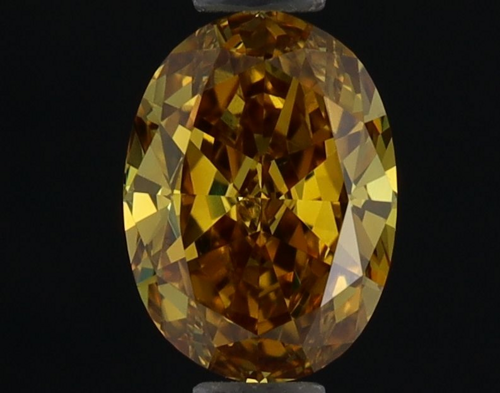0.53 carat Fancy Deep Brownish Orangey Yellow-VS2 Natūralus Oval Deimantas (1)