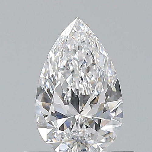 0.5 carat D-VVS2 Natūralus Pear Deimantas (1)