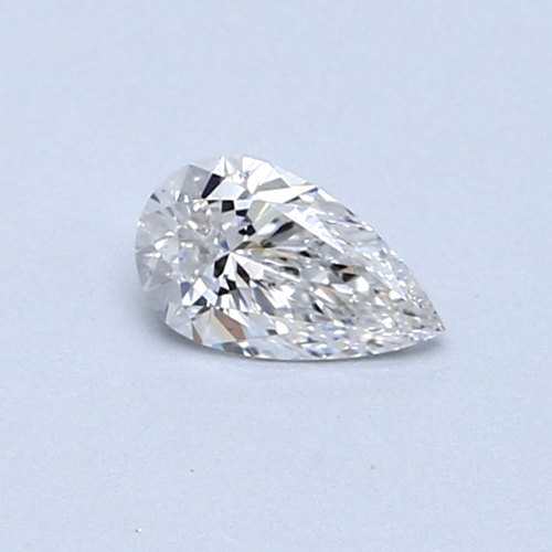 0.3 carat F-VVS2 Natūralus Pear Deimantas (1)