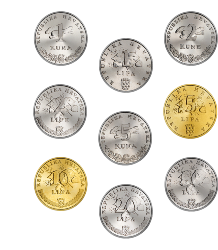 Croatia UNC Kunos Coin Set (Mix Year) (2)