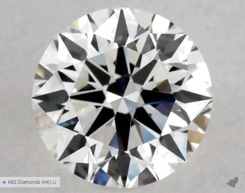0.5 carat G-VVS2 Excellent cut Natūralus Round Deimantas (1)