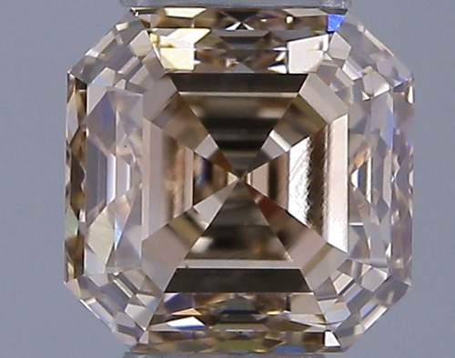 1.0 carat Fancy Brown-SI1 Natūralus Asscher Deimantas (1)
