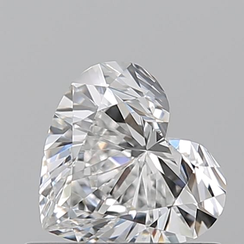 0.62 carat F-IF Natūralus Heart Deimantas (1)