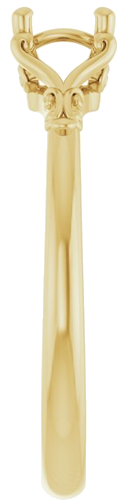 Sužadėtuvių Žiedas „Solitaire“ 14k yellow gold Round 5.2mm (4)