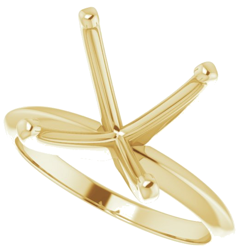 Sužadėtuvių Žiedas „Lightweight Solitaire“ 14k yellow gold Round 11mm x 11.4mm (5)