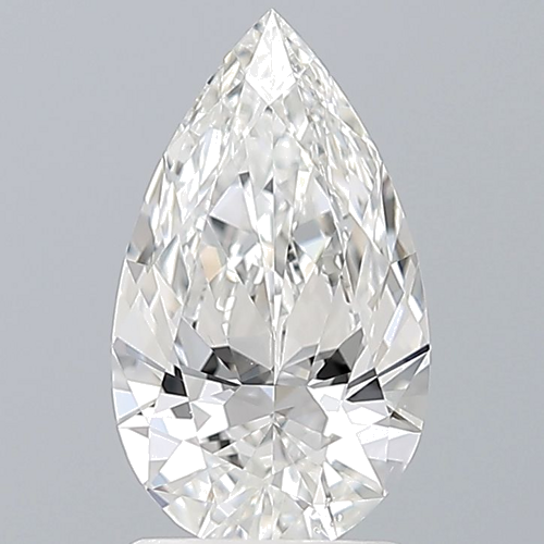 1.5 carat G-VS2 Natūralus Pear Deimantas (1)