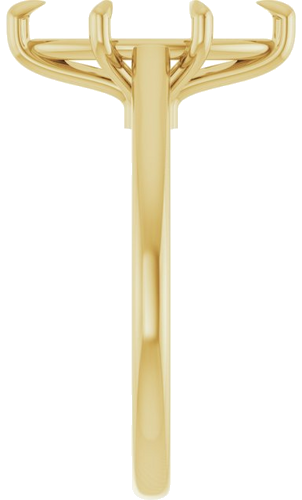 Sužadėtuvių Žiedas „Claw-Pong“ 14k yellow gold Marquise 13mm x 6.5mm (4)