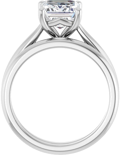 Sužadėtuvių Žiedas „Solitaire“ 925 Sidabro Emerald 9mm x 7mm (7)