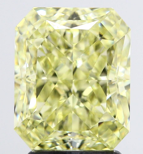 3.09 carat Fancy Light Yellow-VS2 Natūralus Radiant Deimantas (1)
