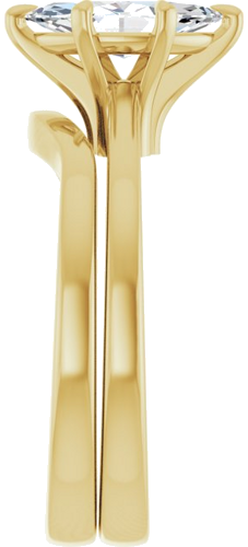 Sužadėtuvių Žiedas „Claw-Prong“ 14k yellow gold Marquise 10mm x 5mm (9)