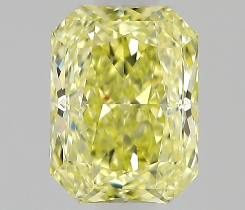 0.5 carat Fancy Intense Yellow-IF Natūralus Radiant Deimantas (1)
