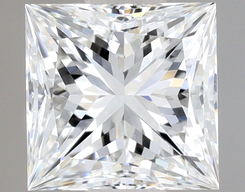 0.62 carat F-VVS1 Natūralus Princess Deimantas (1)
