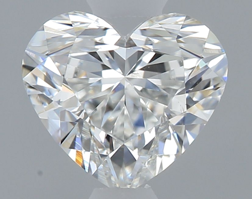 0.61 carat F-VS2 Natūralus Heart Deimantas (1)