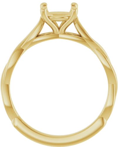 Sužadėtuvių Žiedas „Infinity-Inspired“ 14k yellow gold Round 7mm (2)