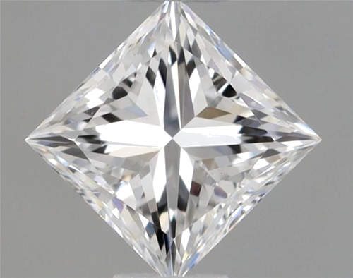 0.37 carat D-VS2 Natūralus Princess Deimantas (1)