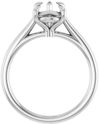 Sužadėtuvių Žiedas „Claw-Pong“ 14k white gold Pear 11.5mm x 7mm (2)