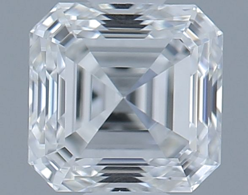 0.51 carat F-VS2 Natūralus Asscher Deimantas (1)