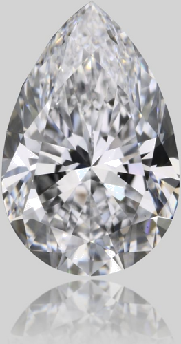 0.7 carat D-VS1 Natūralus Pear Deimantas (1)