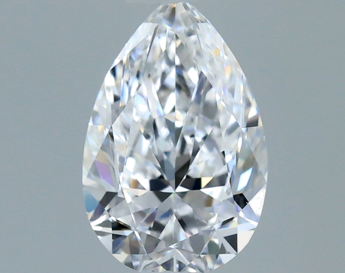 0.43 carat D-VVS2 Natūralus Pear Deimantas (1)