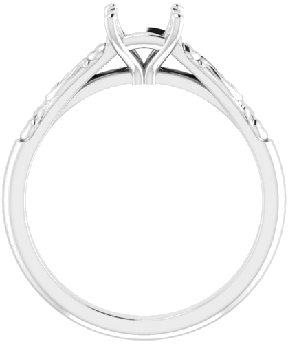 Sužadėtuvių Žiedas „Solitaire“ 950 Platinos Square 4.5mm (2)