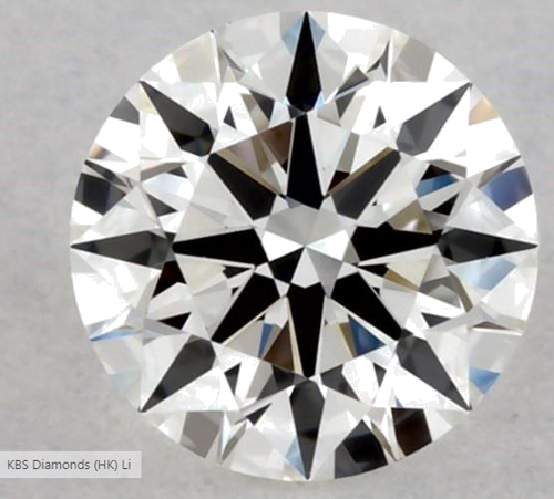 0.32 carat I-VS1 Excellent cut Natūralus Round Deimantas (1)