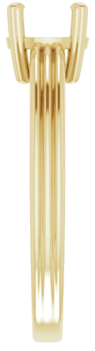 Sužadėtuvių Žiedas „Solitaire“ 10k yellow gold Round 6.5mm (4)