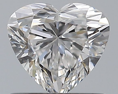 0.59 carat E-VS2 Natūralus Heart Deimantas (1)