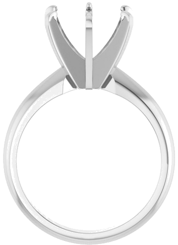 Sužadėtuvių Žiedas „Heavyweight Solitaire“ 14k white gold Round 9.5mm (2)