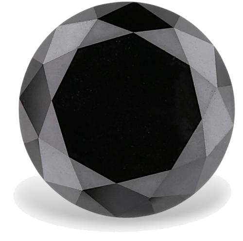 3.25 carat Fancy Black-VVS2 Excellent cut Natūralus Round Deimantas (1)