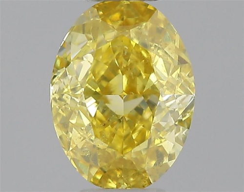 0.29 carat Fancy Yellow-SI2 Natūralus Oval Deimantas (1)