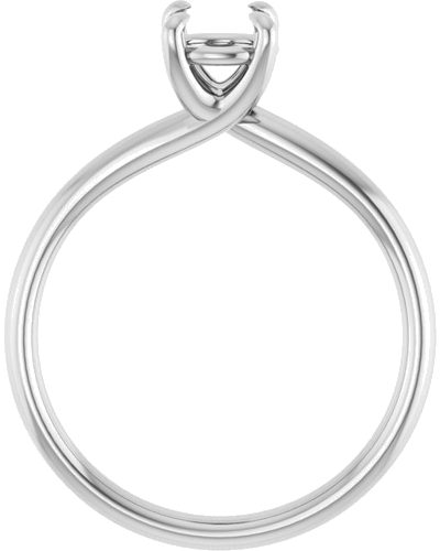 Sužadėtuvių Žiedas „Solitaire“ 14k white gold Round 5.8mm (2)