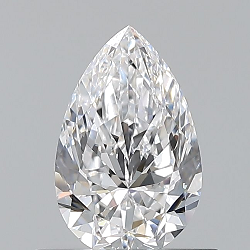 0.6 carat D-VVS2 Natūralus Pear Deimantas (1)