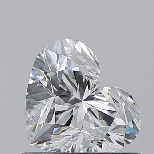 0.7 carat F-VVS2 Natūralus Heart Deimantas (1)