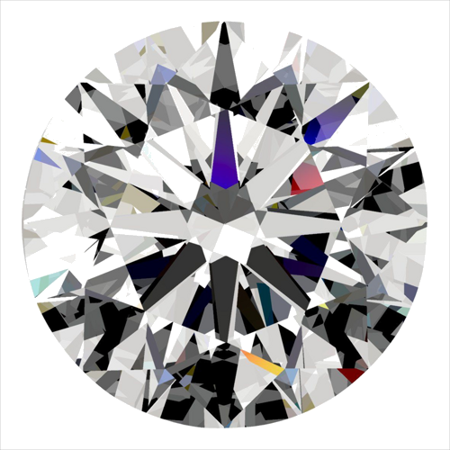0.4 carat G-VVS1 Excellent cut Natūralus Round Deimantas (1)