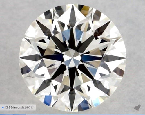 0.5 carat H-VVS2 Excellent cut Natūralus Round Deimantas (1)