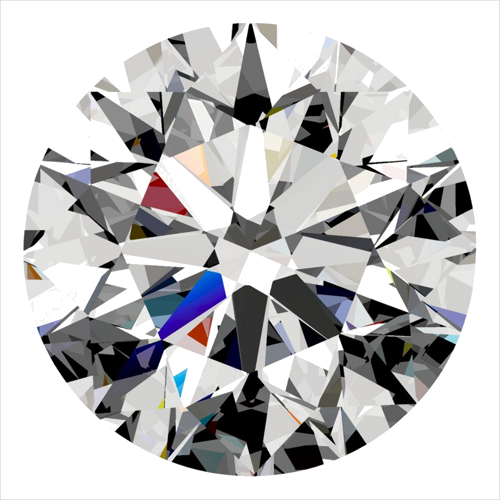 0.4 carat E-VVS1 Very Good cut Natūralus Round Deimantas (1)