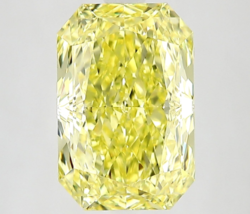 3.0 carat Fancy Intense Yellow-VS1 Natūralus Radiant Deimantas (1)