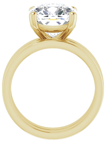 Sužadėtuvių Žiedas „Solitaire“ 14k yellow gold Cushion 10mm (7)
