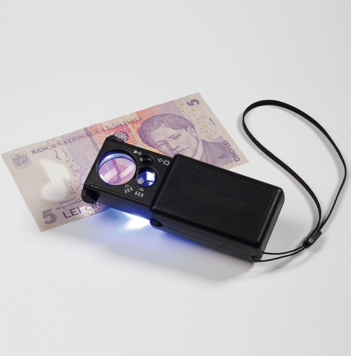 Увеличительное стекло со светодиодной и УФ-подсветкой (10x, 30x) (3)