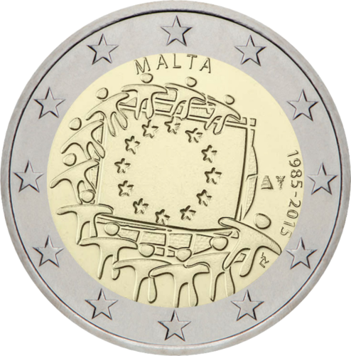 2015 Malta EU Flag 2 euro coin (1)