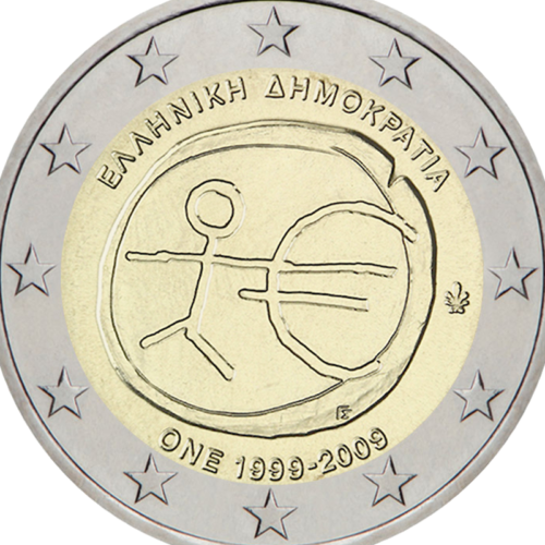 2009 г. Гърция Монета от 2 евро ИПС (2)